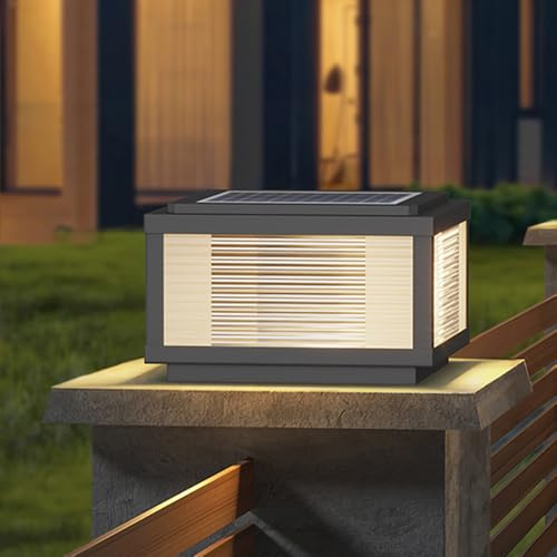 Apparecchi Illuminazione Solare Pali Lampade Pali Esterno Lampade Colonna Alimentate Energia Solare Lampade LED Recinzioni Esterne Luci LED Ponti Alloggi Impermeabili Lanterne Illuminazione Lampade
