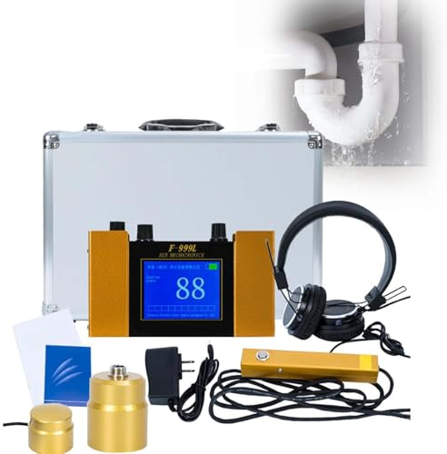 CUTANGELAR Solución Completa De Detección De Fugas De Agua, con Pantalla Y Auriculares, Amplificación 0–100dB, Ajuste Continuo De Frecuencia, para Profesionales Y DIY.