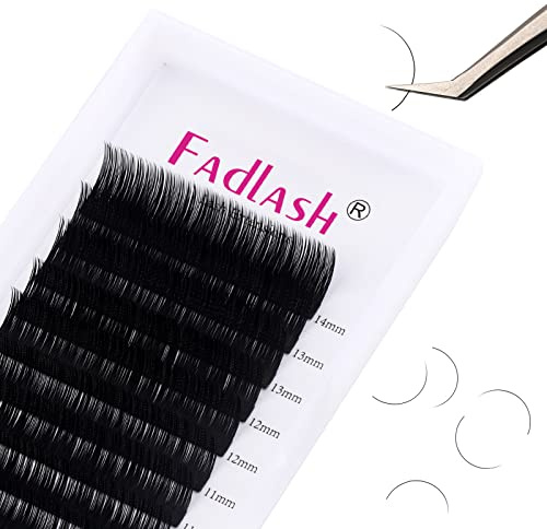 Extensión de Pestañas Clásicas 0,20mm C Curl 8-14mm Longitud Mixta 1:1 Profesional Extensión de Pestañas Individuales Naturaleza Negra
