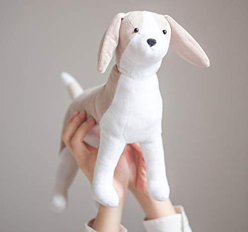 GMMH Nähset Bastelset zum Selbermachen, Hund, Puppen Set, Puppe selbst nähen, Stoffpuppe, Geschenk, Arts and Crafts, DIY (Anleitung auf Russisch)