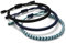 Lucky Buddhist Handmade Bracelets + Buddhist Gift! Tibetan Good Luck String Armbands For Women Men Teens. Adjustable Size! Friendship present. Handcrafted rope wristbands. Thick Blue, Black, Dark Blue