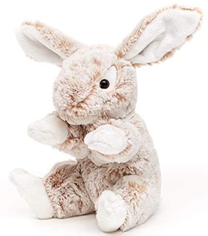 Uni-Toys - Kanin med hängande öron (ljusbrun-melerade), supermjuk – 22 cm (höjd) – kanin, skogsdjur – plyschdjur, gosedjur
