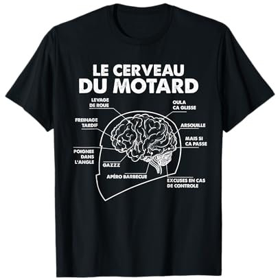 Motard Homme Moto Cadeau Moto Papa Frère Biker Père T-Shirt