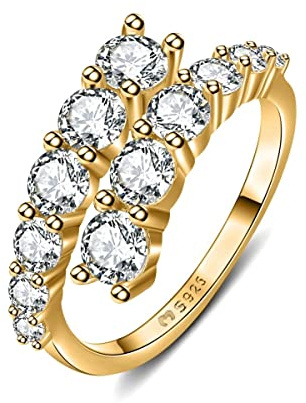 Anelli da donna in argento 925 lucido a forma di spirale. Anello da donna in argento 925 con finitura argento o oro. Gioielli ideali per coppia e fidanzati, regali per amiche... Anelli coppia