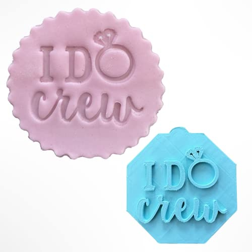 I Do Crew Hen Party Fondant Stamp Debosser Cupcake Icing Cookie Decoration Cake (Small - 6cm)
