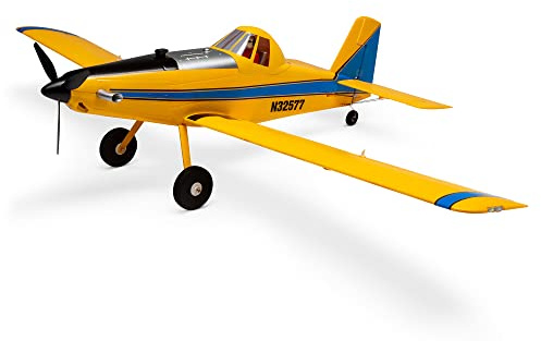 E-flite EFLU16450, UMX lufttraktor BNF grundläggande elektriskt flygplan (702 mm) RC, gul