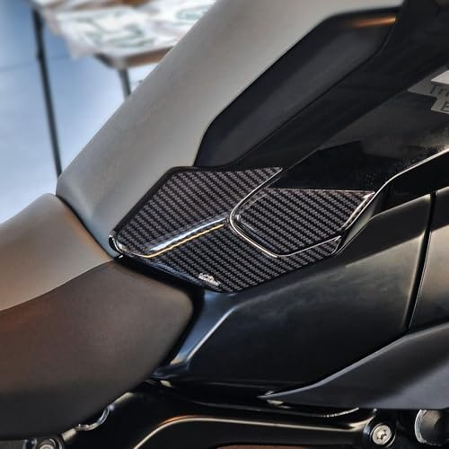 Resin Bike Motorcycle 3D Stickers Compatible with BMW R 1300 GS 2023-2026. Bike Tank Side Protector from Impact and Scratches. Sticker 3D Resin Carbon Look - Gadget Moto