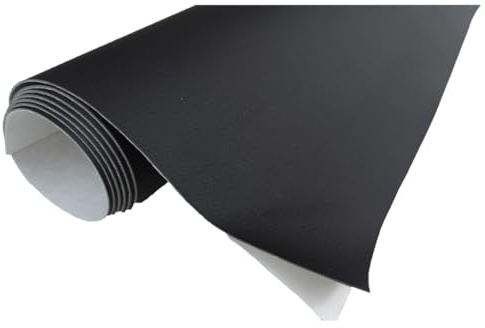 TAPHICEROS Leder Reparatur Set, Schwarz 40 cm x 200 cm, Meterware Kunstleder Selbstklebend Lederreparatur Lederflicken Set Hochwertiges Lederflickenset für Autositz Sofa Möbel Bürostuhl
