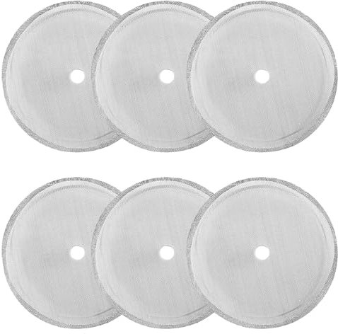 SHULLIN 6 Stk Kaffeepresse Filter Ersatzfiltersieb für Kaffeedrücker French Press sieb für Kaffeedrücker Universal French Press Ersatzfilter für 1L / 34 Oz / 8 Tassen French Press Kaffeemaschinen