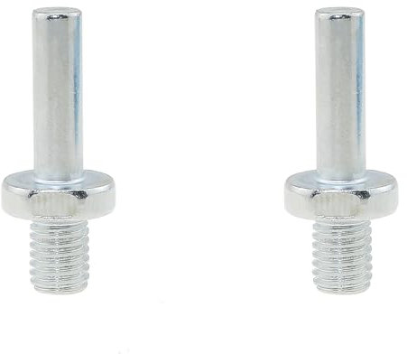 ZZHXSM 2PCS 45mm/1.77inch M10 Core Bit Arbor Adaptor Core Bit Shank Arbor Adaptor Light Angle Grinder Connection Adapter Rod Silver Round Shank Threaded Rod Suitable for Diamond Masonry and Tile Bits