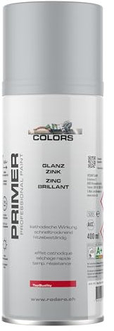 COLORS Zink-Alu Sprühlack silber - 400ml Spraydose Glanzzink. Höchster Korrosionsschutz innen und außen, direkt auf Zink einsetzbar, für Metalle & Alu, Rostschutz
