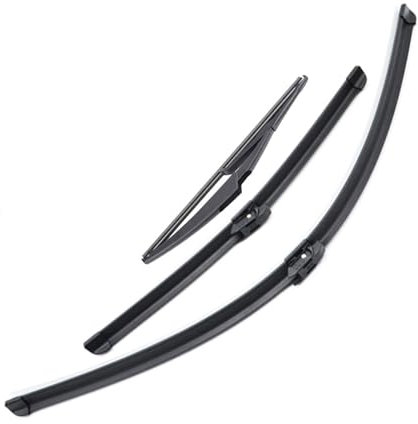 SXIBUYAX 3 Stücke Vorne Hinten Heckklappe Scheibenwischerblätter Set Fit for Renault Fit for Captur Fit for Kaptur 2020 2019 2018 2017 2016 26 16 12 Wischer