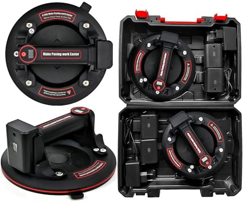 DURDUR Set di 2 sollevatori a batteria, batteria da 8 per piastrelle, in vetro, batteria digitale da 270 kg, 4, sollevatore elettrico per piastrelle, acquario, vetro, piastre