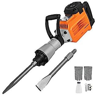 Perceuse à percussion de démolition 3600 W avec 2 burins marteau-piqueur lourd perceuse électrique à béton for béton Pour débutants en bricolage
