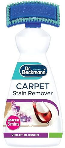 Carpet Stain Remover 650ml with Cleaning Brush - Oxy-Powered Deep Cleaner for Tough Stains & Odours - Safe on Colours, Fibres & Pet-Friendly - Packaging May Different