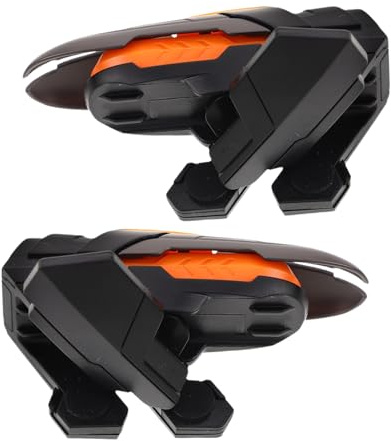 HEALSOPTHY Handy Gamecontroller Gaming Trigger für Smartphones und Tablets Sechs Finger Auslöser mit Joystick aus Kunststoff Mobiles Gaming Zubehör für Shooter Spiele