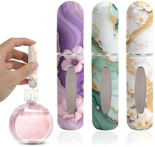 3 atomizadores de perfume, llenado directo desde la base, ideales para viajar, atomizador perfume recargable, atomizador perfume