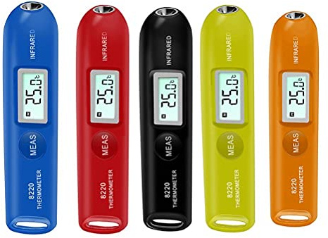 RASTKY Mini Penna di Temperatura Digitale Portatile con Termometro a Infrarossi Senza per Uso Industriale