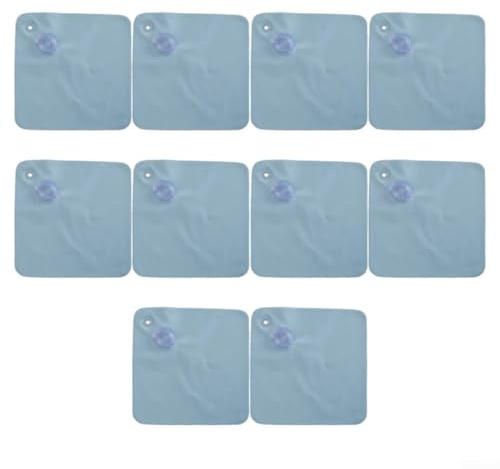 10 sacchi in PVC per piscina, con ganci, adatti per piscine fuori terra, per fissare saldamente le coperture della piscina e proteggere da vento ed elementi esterni (azzurro)