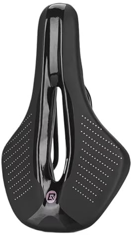 Compatible for ROCKBROS Mountain Road Bike Saddle Breathable Shockproof Cycling Seat PU Non-Slip Leather Racing Bicycle Accessories(38210005001)