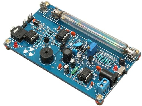 mingzhe Rilevatore di Radiazioni Rilevatore di Radiazioni Nucleari Modulo Geiger Muller Contatore Assemblato Allarme Sonoro e Luminoso Acquisizione Dati PC con Supporto Tubo per (Smontato)