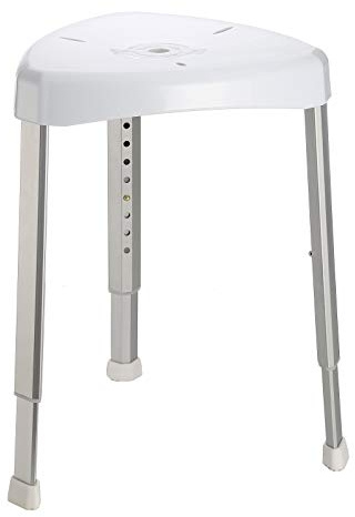 Heavy Duty Corner Shower/Bath Stool Mobility aid Adjustable Height 21 Stone max User Weight