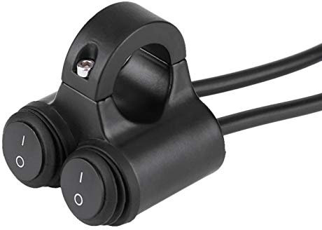 Interruptor universal de manillar de motocicleta, 22 mm, manillar de motocicleta, faro, freno, luces antiniebla, bocina, interruptor de botón de control dual(segundo)