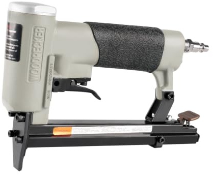 Woodpecker N8016 Pneumatischer Polsterhefter, 21 Gauge 12.8mm Zoll Krone, 6-16mm Länge, Air Power Polster-Tacker mit schmaler Krone für Möbel und Heimprojekte