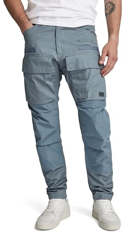 G-STAR RAW Herrar, 3D, regular, tapered cargo, andra 5 fickor, Grå (Axis D23636-d384-5781), 26W / 26L