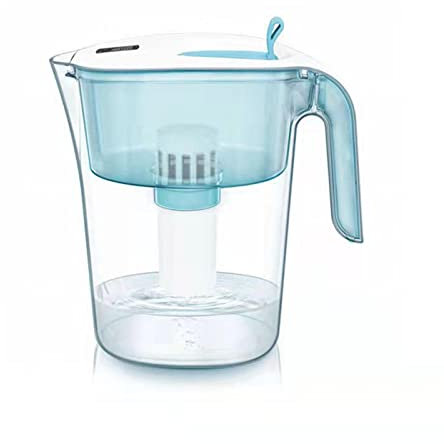 EvAnem Caraffa Filtrante Porta del Frigorifero 4,2 Litri, Filtro 1 × 30 Giorni, Microplastiche di Riduzione, Cloro, Impurità Calcare, Verde