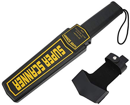 Metal Detector Wand, Portable Hand Held Metal Detector Body Scanner, Pinpointers for Metal Detecting, Security Scanner Wand for Airport Stations Examination Rooms