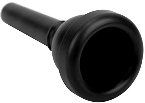 Leichtes Posaunenmundstück ABS für Anfänger, mit Praktischer Abnehmbarer Düse, Geeignet für die Meisten Posaunen (BLACK)