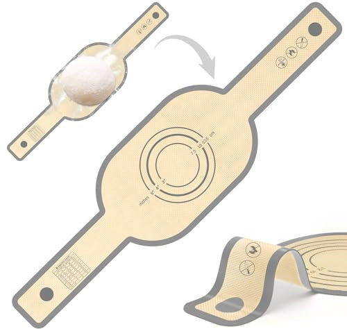 Bread Sling Dutch Oven, 1 PCS Oval Silicone Baking Mat Bread Sling Baking Supplies, Reusable Anti-Stick Sourdough with Long Handles, Baking Supplies and Starter Kit (Grey)