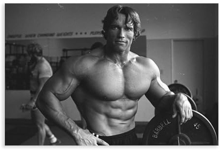 NebulaNova Arnold Schwarzenegger 1 Inspirierend,Fitnessstudio Leinwand Poster Schlafzimmer Dekor Sport Landschaft Büro Zimmer Dekoration Geschenk Unframe-style 12x18inch(30x45cm)