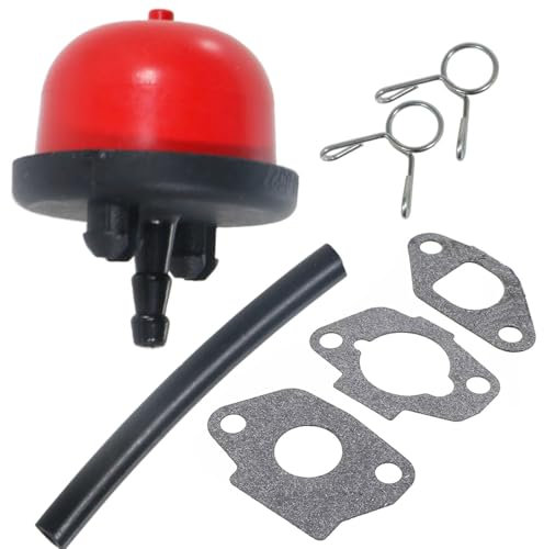 ZAMDOE RS100 Ampoule d'amorçage pour Mountfield RS100 RV100 SP414 HP414 SP164 HP164 HP42R HP45 SP42R S461RHP Tondeuse à gazon118550698/0, avec Conduite de Carburant, 2 Clips, 3 Joints