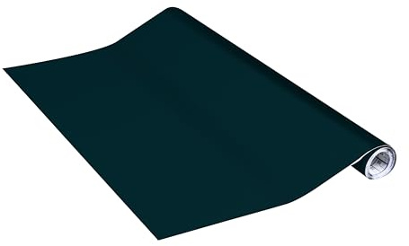 Vénilia Unimat Lámina adhesiva verde marino, 90 cm x 2,1 m, lámina autoadhesiva para muebles, lámina decorativa, papel pintado, lámina de cocina, PVC sin ftalatos, fabricada en la UE