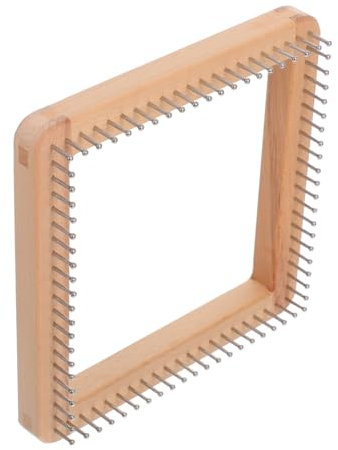 Beatifufu Holz-strickbrett Quadratisch Robustes DIY Webbrett Aus Holz Vielseitig Für Hüte Schals Tücher Strickmaschine Geeignet Für Anfänger Und Experten