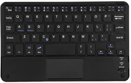 Hlxnyami Mini Tastiera Touchpad Ultra Sottile, Tastiera con Trackpad Multi-Touch Integrato per Smart TV HTPC PC Tablet Laptop