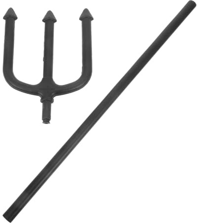 Vaguelly Devil Fork Prop for Halloween Black Pitch Fork for Cosplay for Witch Theme Parties Masquerades and Stage Performances Create Spooky Atmosphere