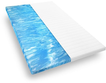 Mister Sandman Matratzentopper – Gel Topper für alle Matratzen und Boxspringbetten – kühlend & atmungsaktiv – ergonomische Matratzenauflage – Höhe 5 cm (90x200 cm)