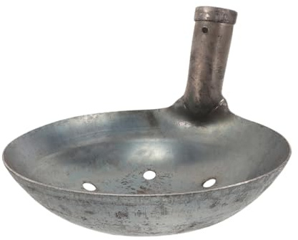 CLISPEED Pala Metálica para Tamizado Reutilizable con Gran Capacidad para Limpieza de Jardinería y Drenaje para Residuos y Lodos Alcantarillado