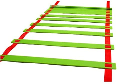 KEuLen Scala di Agilità, Scala Agilità, Set di Allenamento for velocità e agilità, Attrezzatura for Calcio con Coni, for Boxe, Lacrosse e Tennis, con Borsa for Il Trasporto(6M)