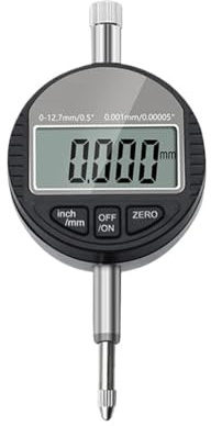 Comparatore Orologio Strumenti di misurazione 0-12,7 mm Indicatore digitale a quadrante Calibri a quadrante Micrometro elettronico Indicatore di orario(Digital 0.001mm)