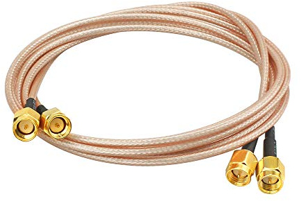 WayinTop 2 Stücke SMA Stecker auf SMA Stecker RG316 WiFi Antennenverlängerung RF Koaxialkabel Adapter Für SDR Geräte Wi-Fi Radios FPV FCC Emissionen Testen (100CM)