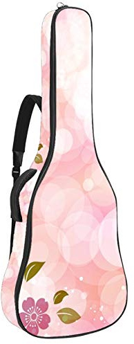 Gitarrentasche mit Reißverschluss, wasserdicht, weich, für Bassgitarre, Akustik- und klassische Folk-Gitarre, Pink