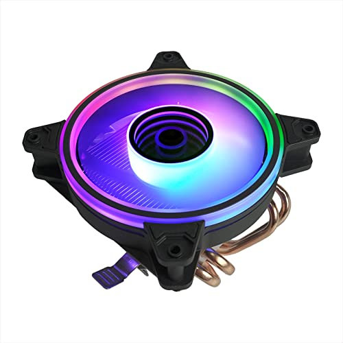 Noua Vex ARGB Dissipatore di Calore Low Profile 4 Tubi di Calore Ventola 1500RPM da 120mm Addressable Cooler Cooling per CPU i7/i5/i3 Socket 1700 1200 1150 1151 1155 1156 AM3 AM4