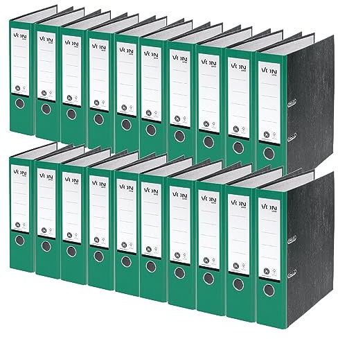 VON Leitz 10530055 - Raccoglitore A4, 100% carta riciclata, dorso 80 mm, per 600 fogli, certificato FSC