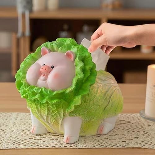 Papierbox, kreative Kohlschwein-Taschentuchbox, gehobenes Zuhause, Wohnzimmer, Büro, Desktop, Heimdekorationen, Esstisch, Papierbox, Ornamente