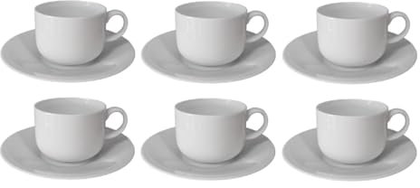 Set 6 tazze e 6 piattini da Tè o Cappuccino - Richard Ginori