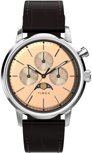 Timex Herren Multi Zifferblatt Quarz Armbanduhr Marlin Moonphase